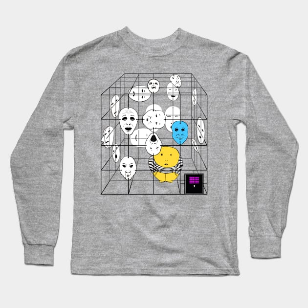 Mask Long Sleeve T-Shirt by ruta13art